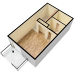 The Elm 3D Unfurnished Floor Plan Web