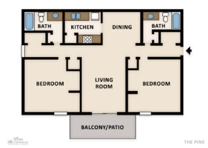 The Pine Floor Plan Web Newly renovated apartments in Homewood